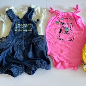7pc 3 month baby clothing summer lot